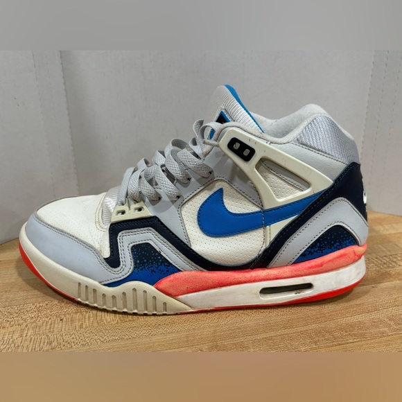 Nike Air Tech Challenge II 2 OG SZ 9 Photo Blue Andre Agassi Lava 318408-101 - Picture 7 of 11